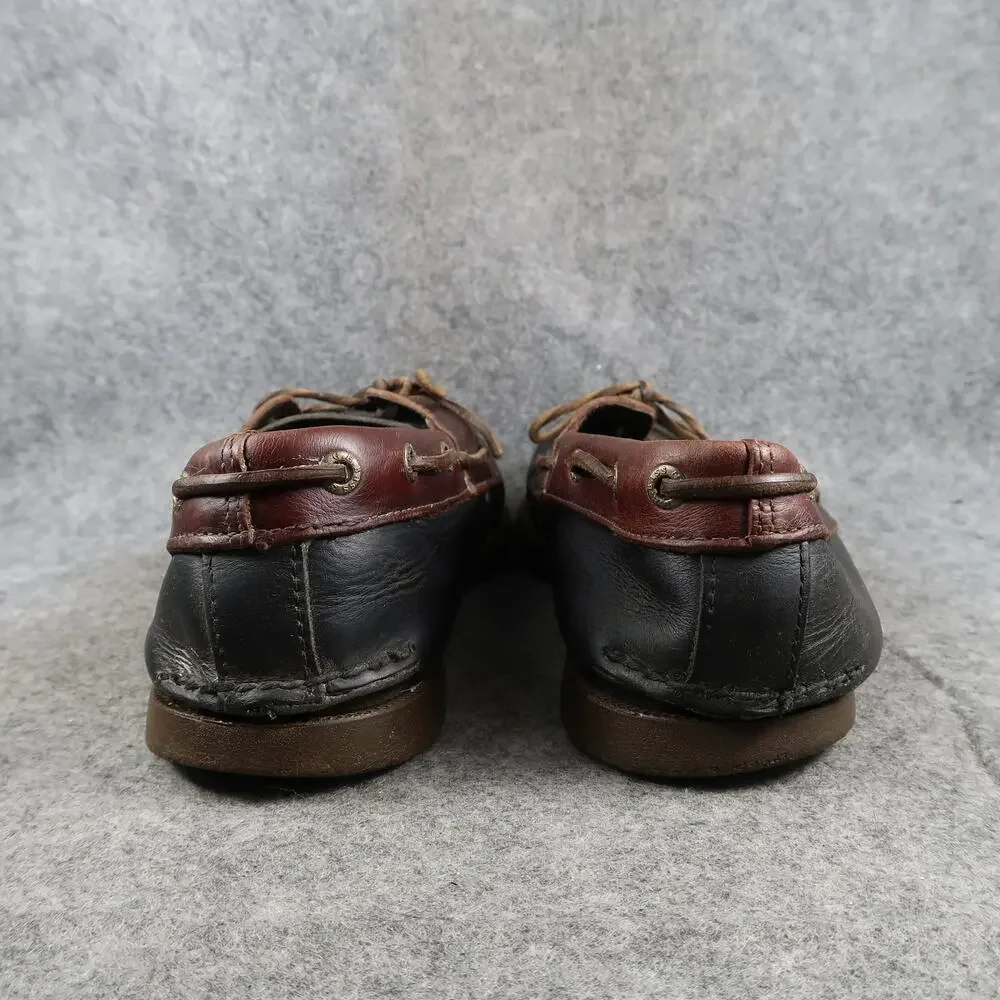 GH Bass & Co Boat Shoes Mens 10 Casual Leather Hampton Core Two Eye Moc Toe